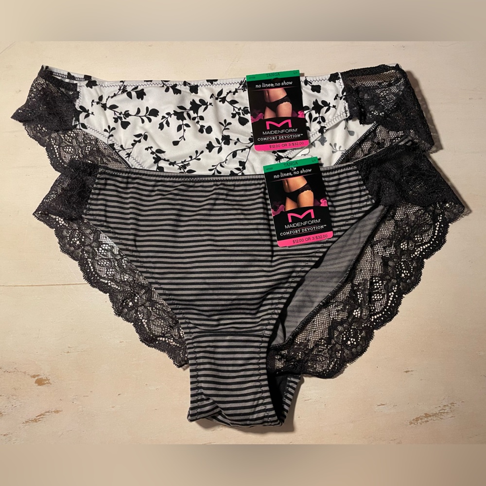 Maidenform Lace Back Tanga Panties New With Tags
